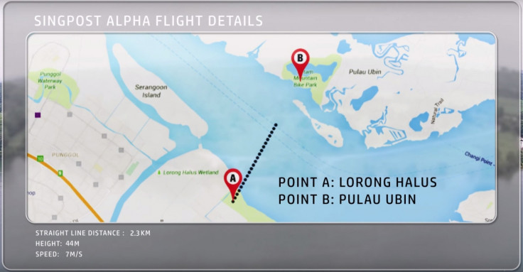 SingPost Alpha Drone test flight