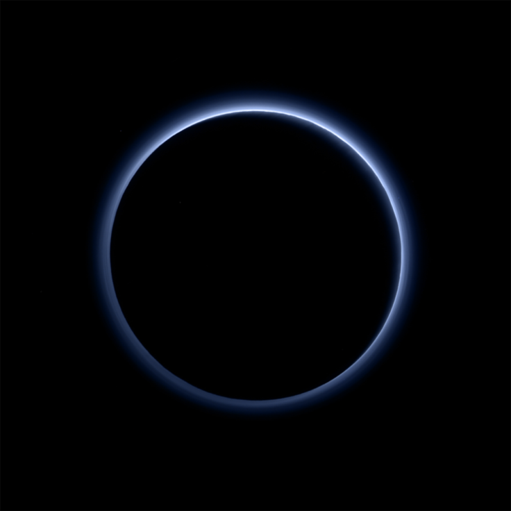 Pluto's blue haze