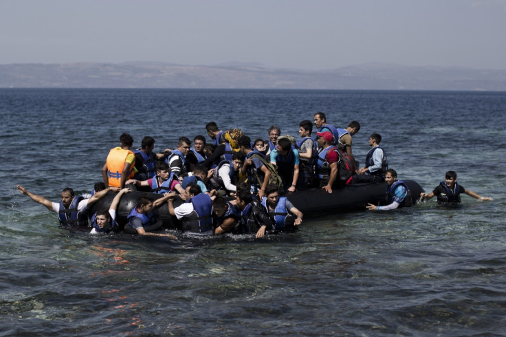 Refugees arriving by boat in Europe