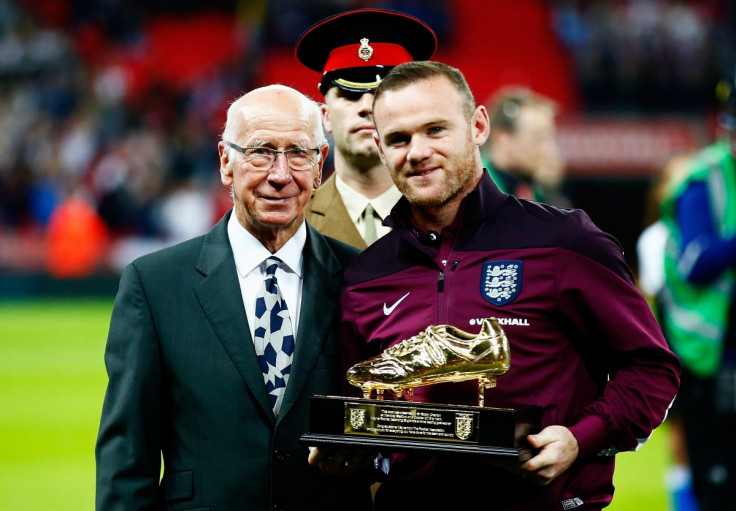 Wayne Rooney and Sir Bobby Charlton