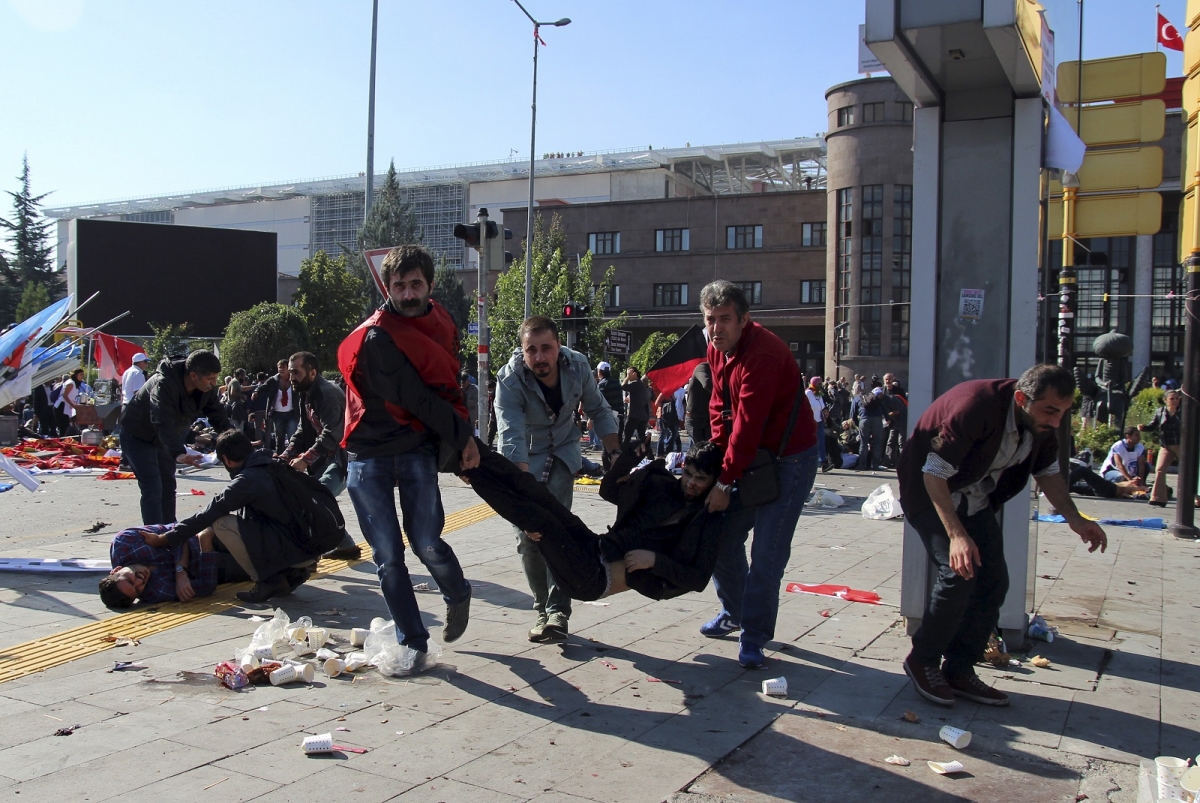 Ankara explosion Two blasts at peace march in Turkey kill at least 80