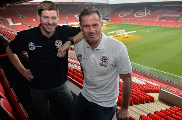 Steven Gerrard and Jamie Carragher