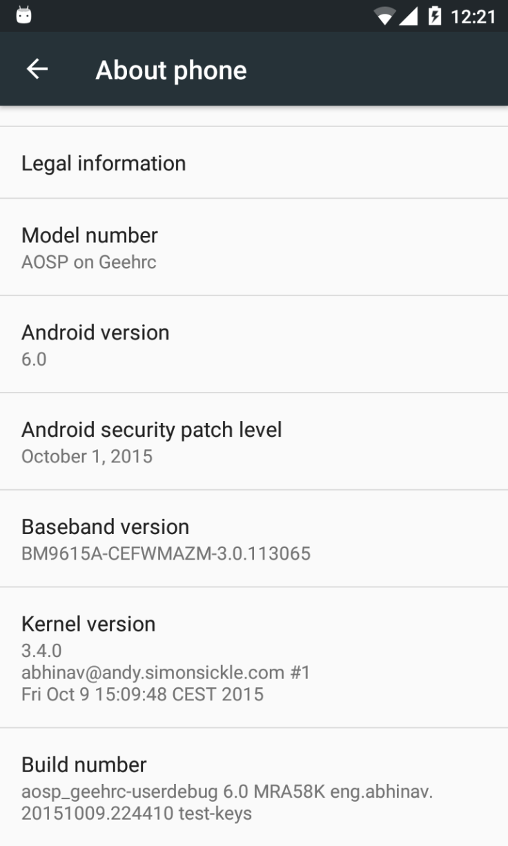 AOSP Marshmallow ROM