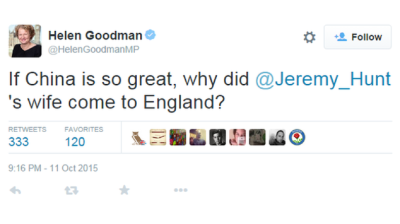 Helen Goodman tweet
