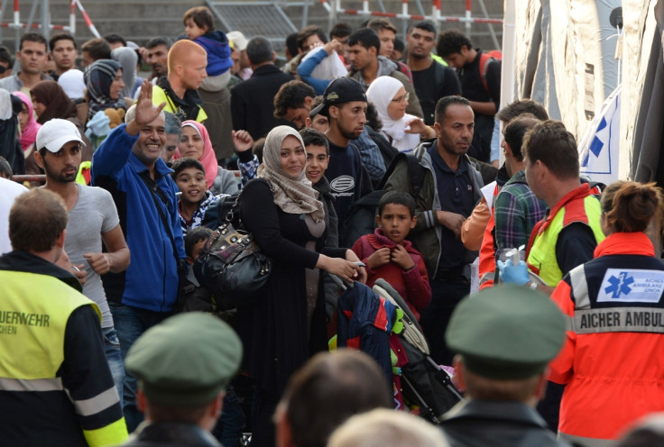 Refugees arrive in Munich