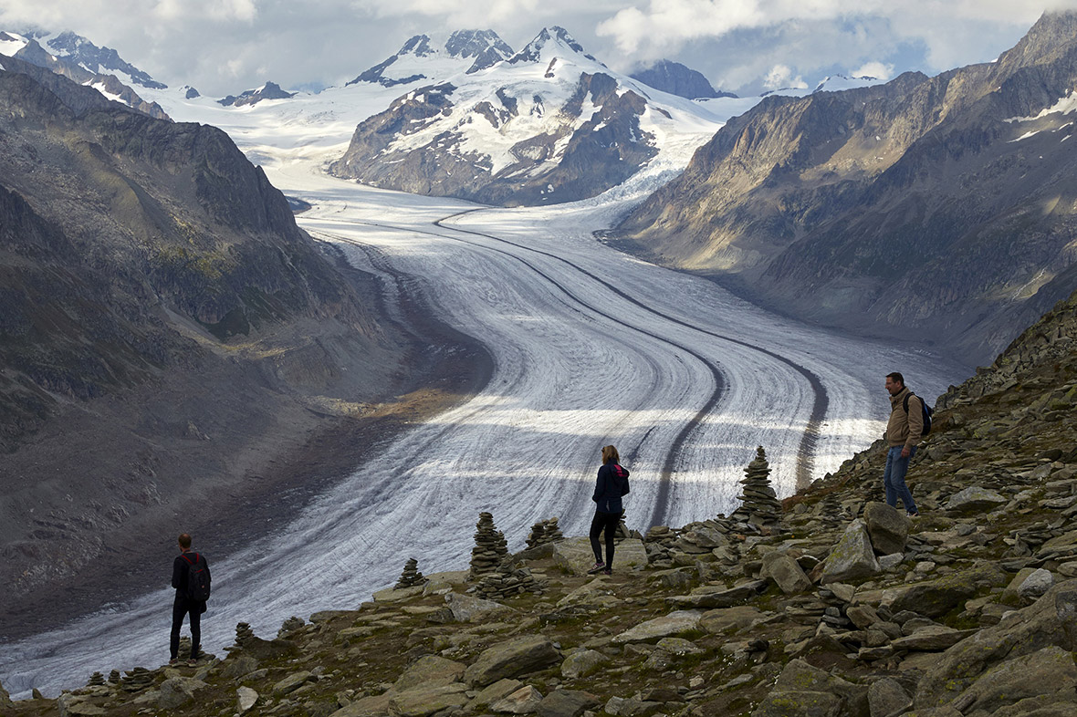 Climate change: See Europe's biggest glacier, the Great Aletsch, now