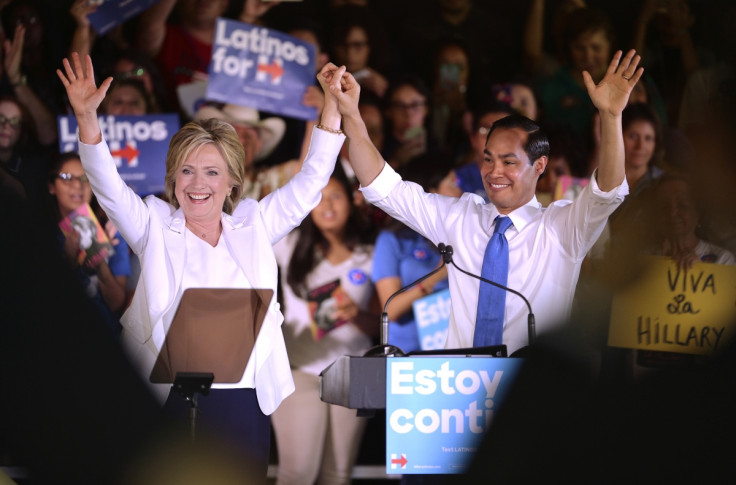 Hillary Clinton and Julian Castro