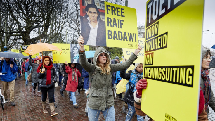 Protesters demand Raif Barawi's release