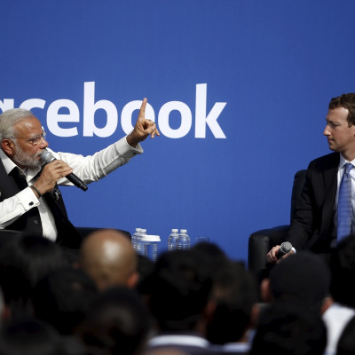 Mark Zuckerberg and Narendra Modi