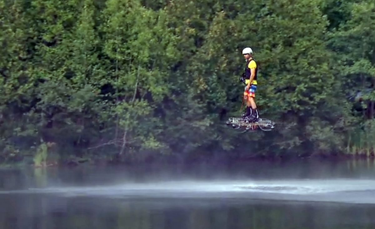 Omni Hoverboard Canadian Inventor Still Refining His Guinness Record Breaking Flying Propeller