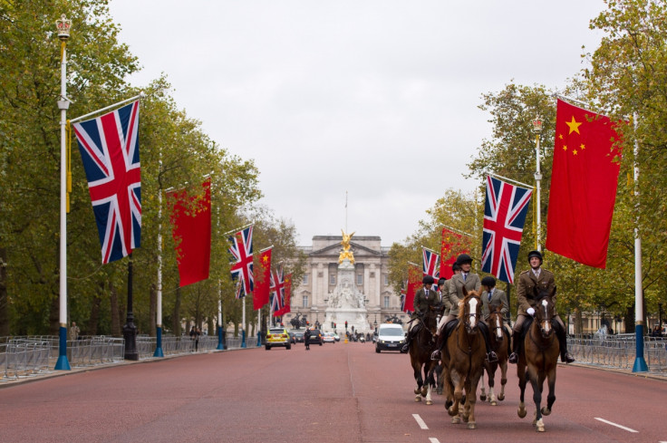 Horses ride down The Mall