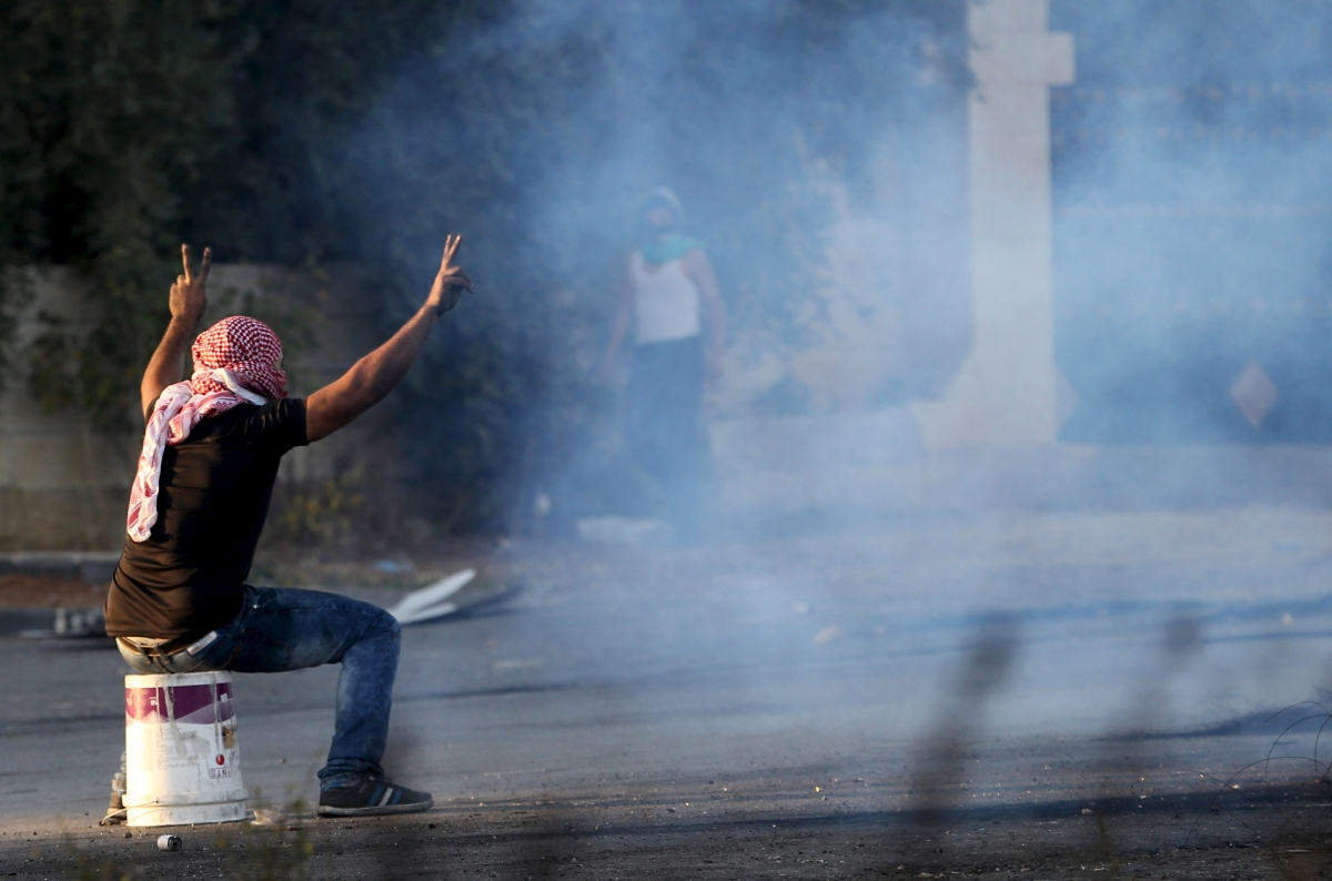 Palestinian knife intifada protests West Bank