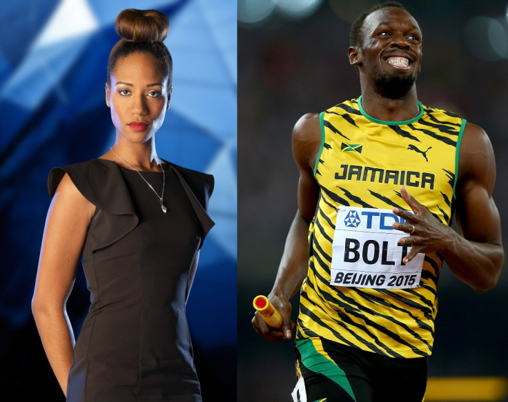 April Jackson and Usain Bolt