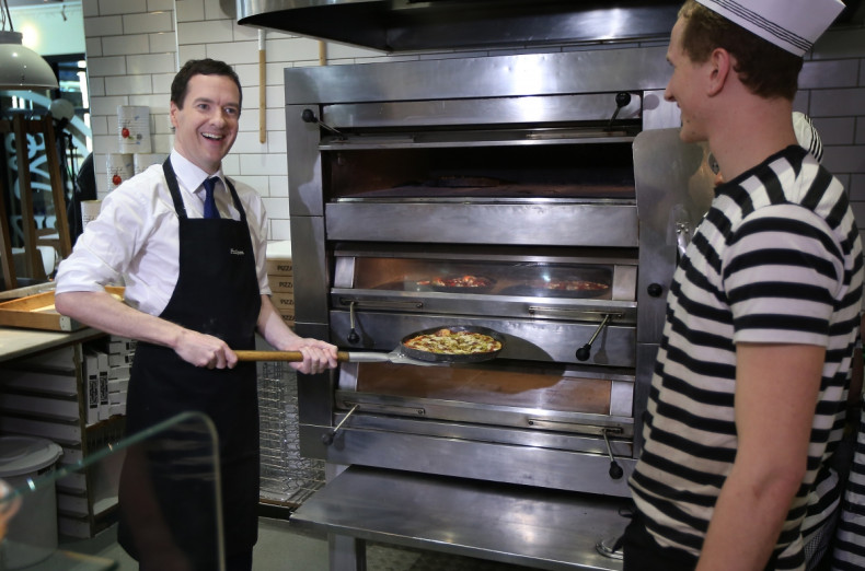 George Osborne at Pizza Express