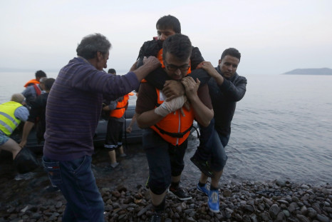 Syrian refugees Lesbos Greece 