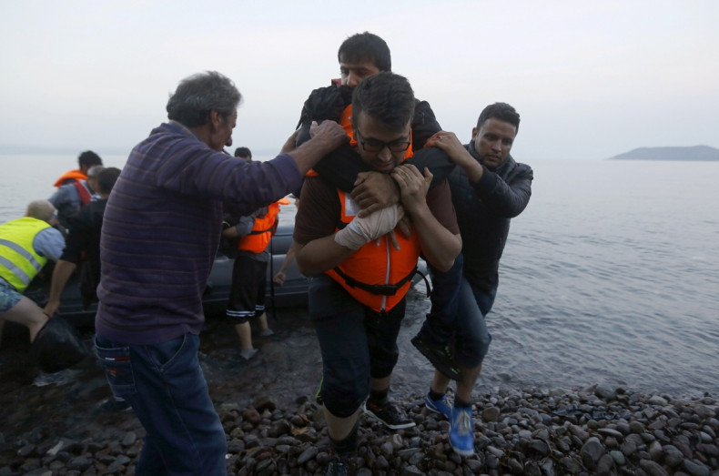 Syrian refugees Lesbos Greece 