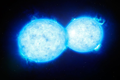 two massive stars colliding