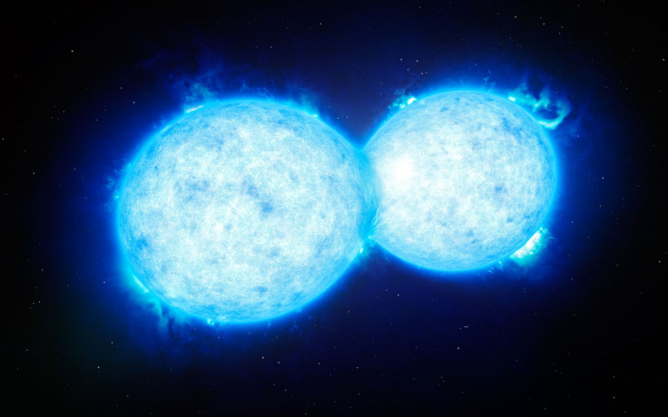 two massive stars colliding