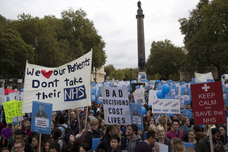 Junior doctors protesting