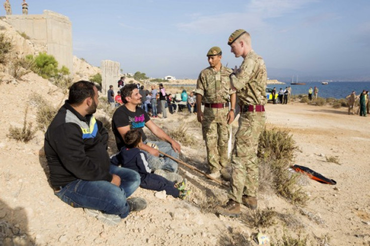 Syrian refugees at RAF Akrotiri