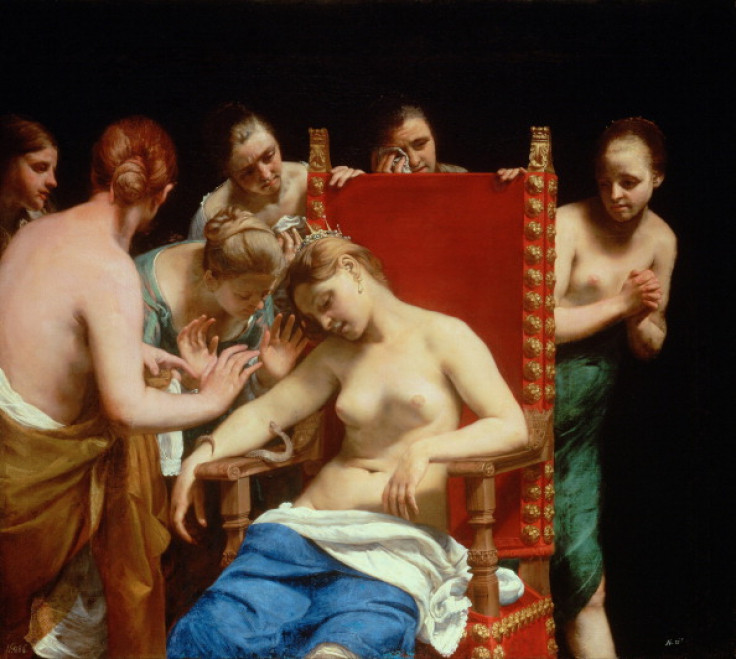 Cleopatra death painting