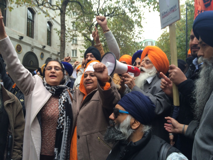 Sikh protests in central London