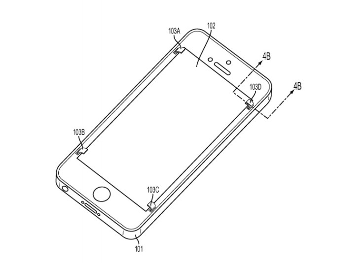 iPhone retractable bumper patent
