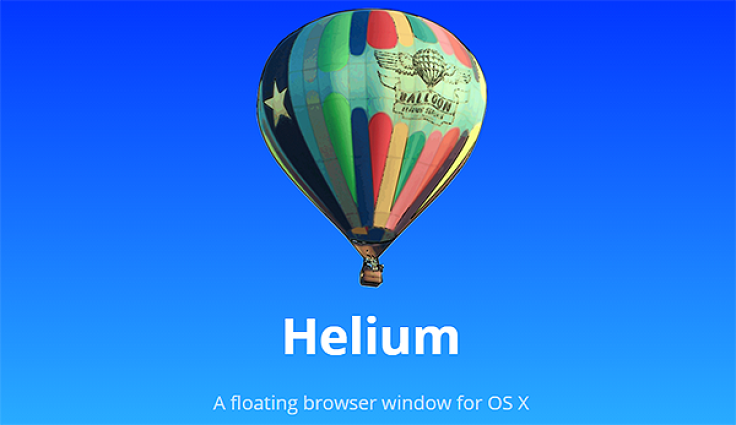 Helium app for Mac OS X