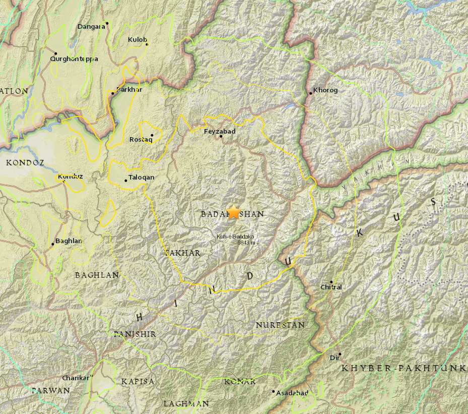 Major earthquake strikes Afghanistan, India and northern Pakistan