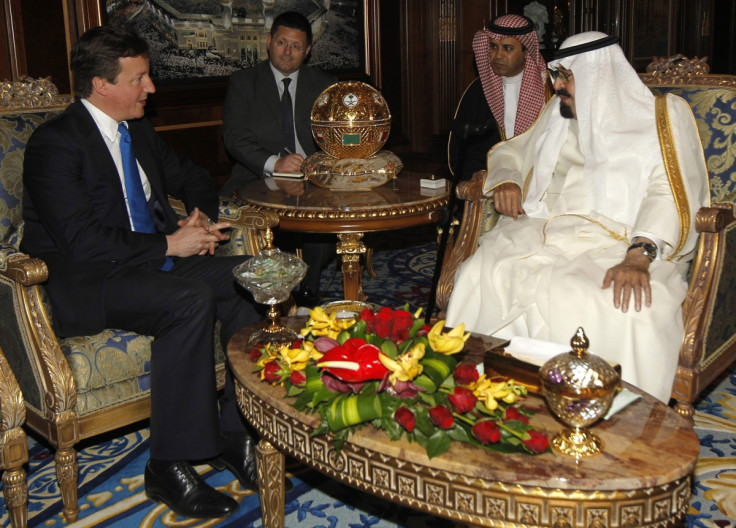 Saudi Arabia David Cameron King Abdullah