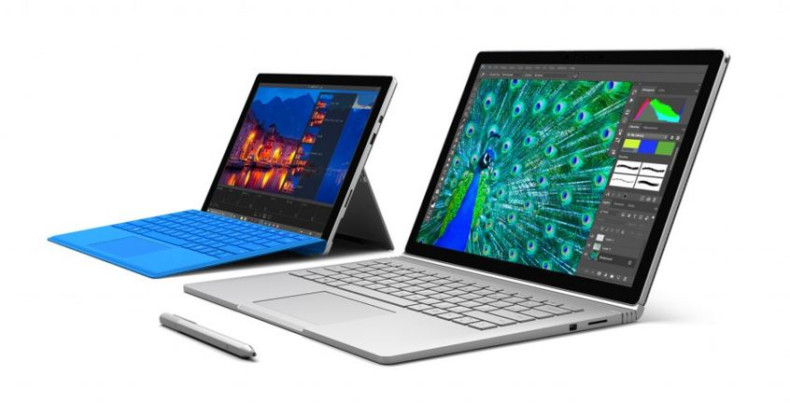 Microsoft Surface Pro 4 and Surface Book