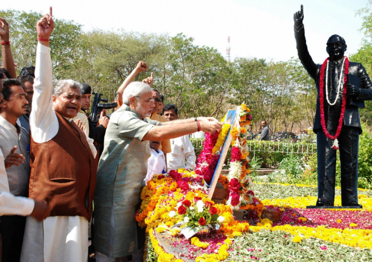Narendra Modi pays tribute to B.R. Ambedkar