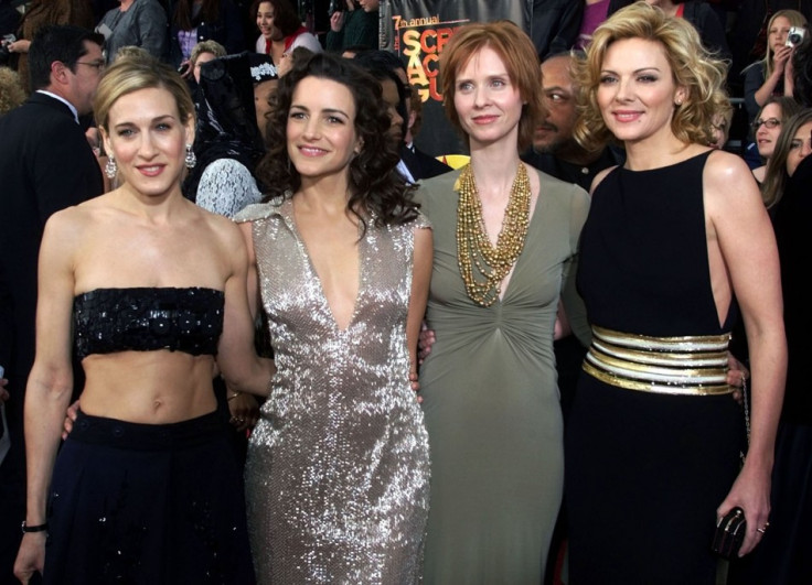 SEX IN THE CITY STARS ARRIVE FOR SCREEN ACTORS GUILD AWARDS.