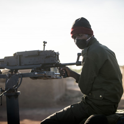 A Malian soldier in Mopti