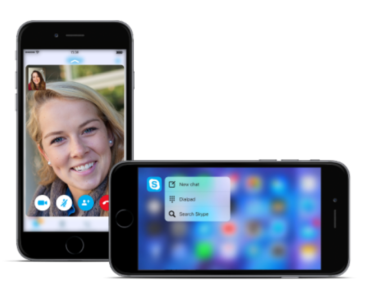 Skype with 3D Touch support
