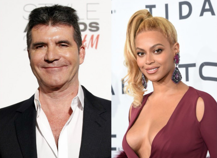 Beyonce and Simon Cowell