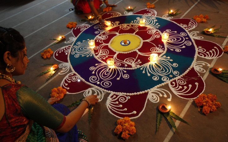 Rangoli being designed in India