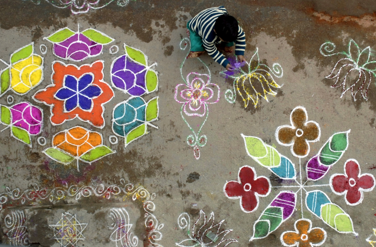 Diwali 2015 Your guide to making traditional Indian floor art Rangoli