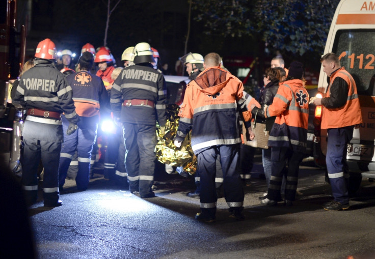 Fire at Bucharest nightclub