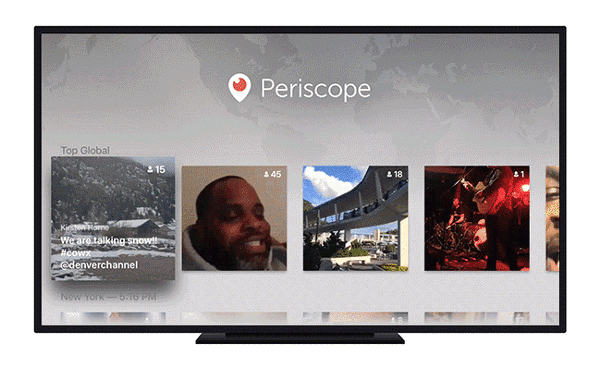 Periscope Apple TV app