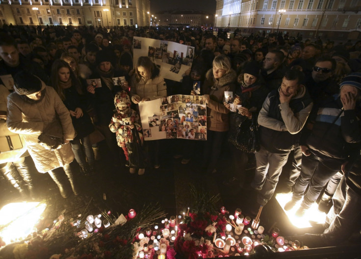 Russian mourners