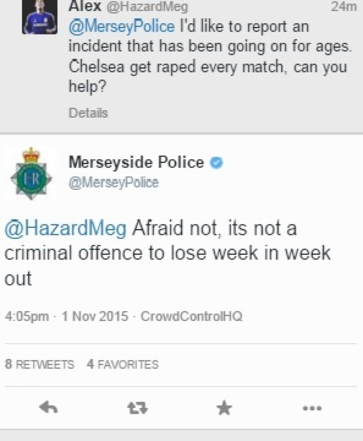 Merseyside Police rape tweet