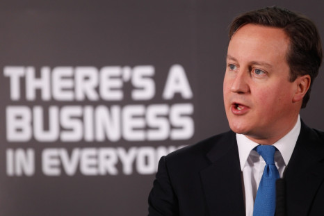 David Cameron addresses entrepreneurs