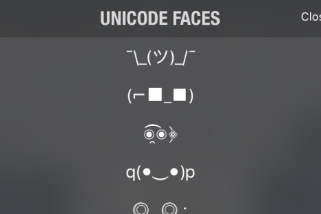 Unicode Faces keyboard 