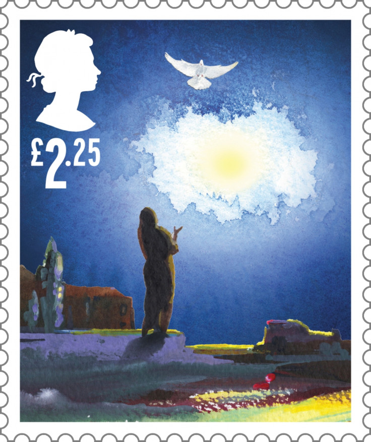 royal mail christmas stamp mary angel