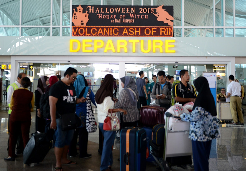 Bali airport volcano eruption