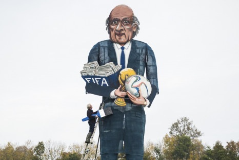 Effigy of Sepp Blatter for Bonfire Night