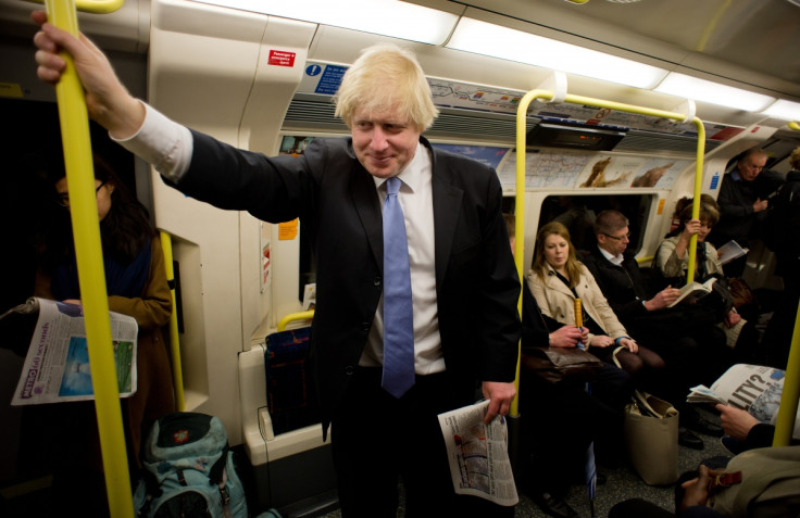 Boris Johnson on the Tube