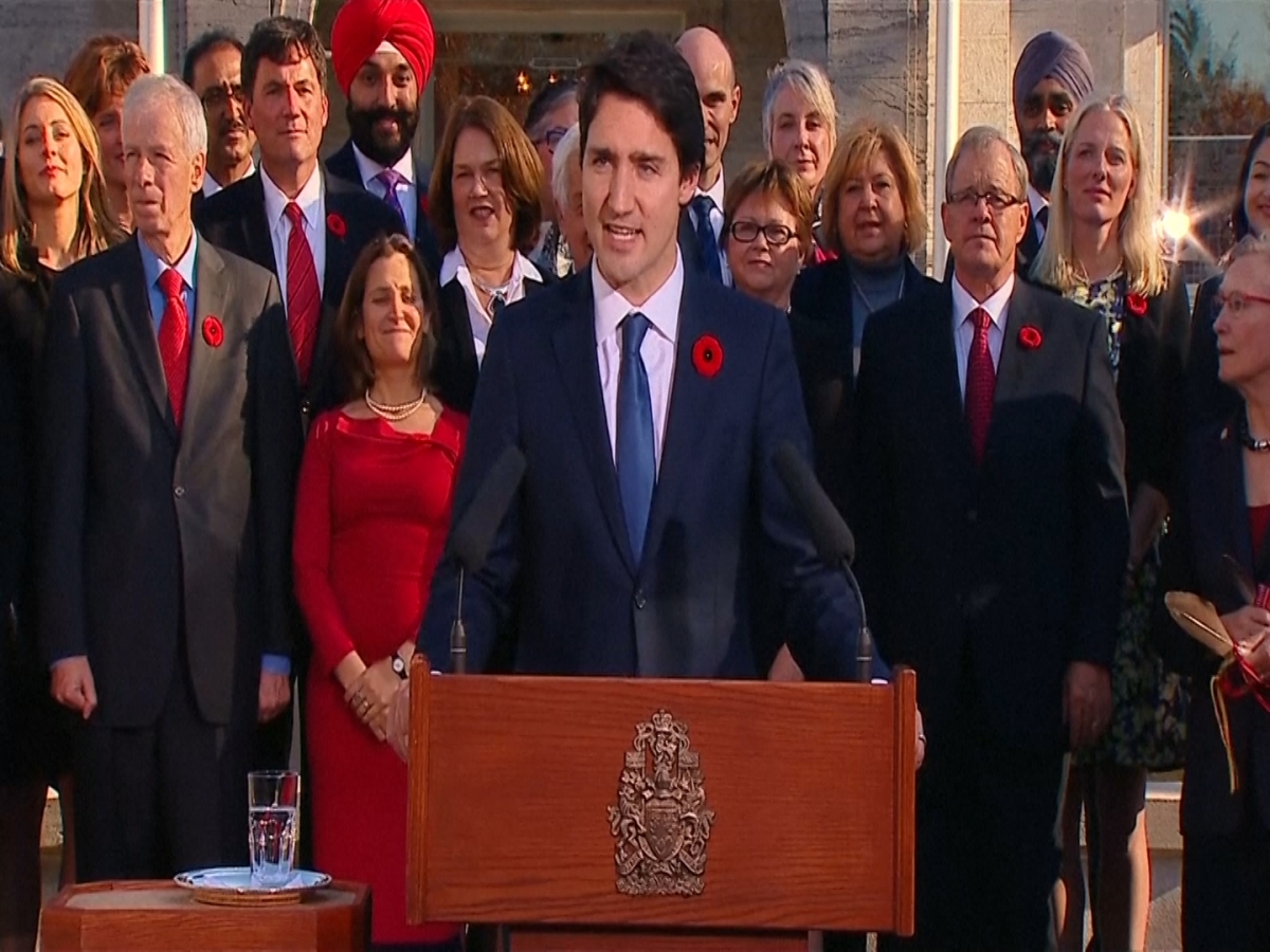 Justin Trudeau Sworn In As Canada's New Prime Minister