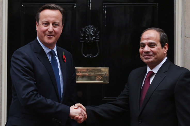 Cameron greets Sisi